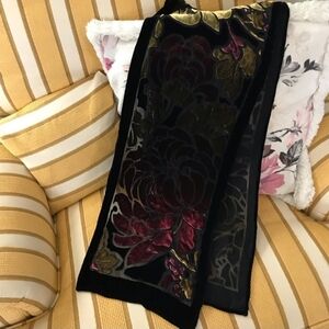 Floral Velvet Scarf